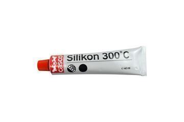 "Silicona "resistente al calor" para usar con el extractor de humos, el cordón de vidrio y la solapa de limpieza"