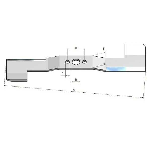 MTD Cuchillas de cortacésped clasificadas por longitudOE - 02005020 - Blade