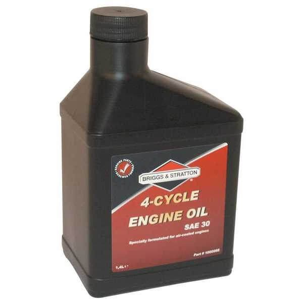 BS Aceite de motor 4 tiempos Briggs & Stratton - 100006E - Aceite motor mineral, SAE 30W, 1,4 L, de Briggs & Stratton