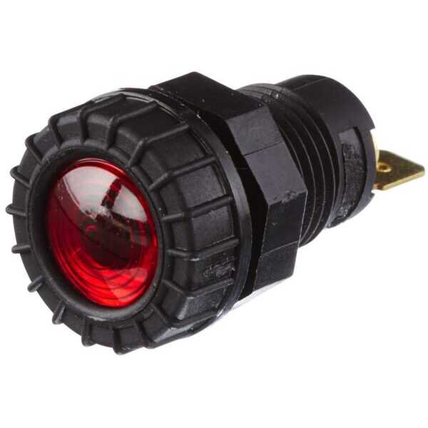 John Deere Lámparas de testigo para empotrar BA9S Hella - 2AA008594031 - Indicador luminoso halógeno, redondo, 12/24 V, rojo, at