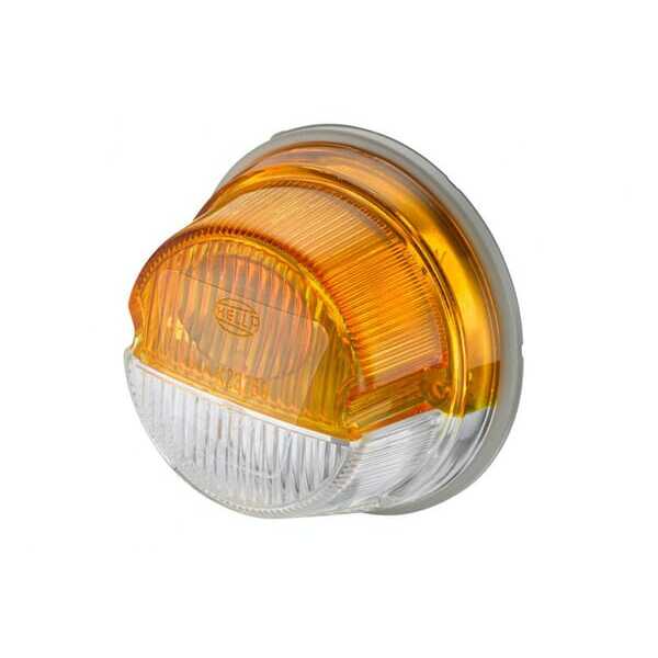 John Deere Intermitente y faro lateral - 2BE001259061 - Luz de intermitencia y galibó 18 / 3 W, redonda, 12 V, ámbar / transpare