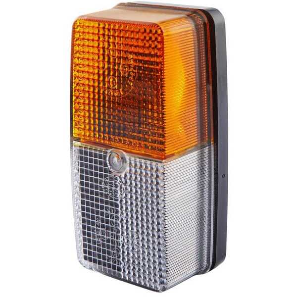 John Deere Intermitente y luz lateral - 2BE003347001 - Luz de intermitencia y galibó 21 / 5 W, rectangular, 12 V, ámbar / transp