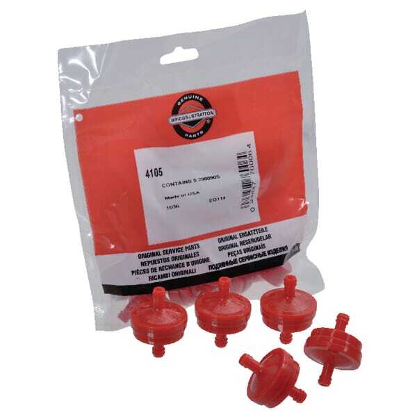 Briggs & Stratton Filtro de gasoil en línea - 4105 - Filtro a granel (5 uds. x 298090)