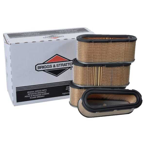 Briggs & Stratton Filtro de aire ovalado - 4139 - Filtros a granel 4 x 496894S
