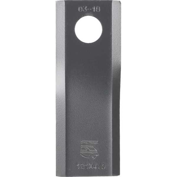 John Deere Cuchillas de segadora adaptables - 56451200KR - Cuchilla izda. de segadora 122 x 45 x 4 orificio Ø 18,25 mm adecuada 