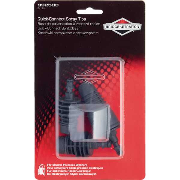 Briggs & Stratton Limpiador de alta presión accessori - 992533 - Quick Connect Spray Tips Elec