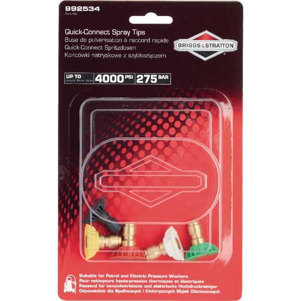 Conexión Rápida boquillas de pulverización Petr - 992534 - Briggs & Stratton