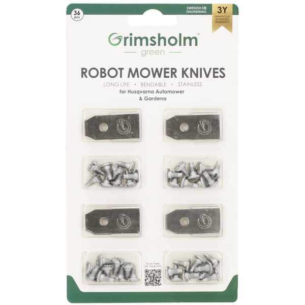 Husqvarna Cuchillas cortacésped para robotsVisión generalUniversal - FGP105 - Cuchillas válidas para robot segadora Husqvarna Au