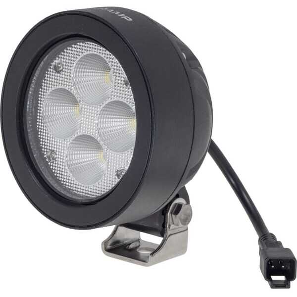John Deere Lámparas de trabajo redondas LED - LA10416 - Luz de trabajo LED, 40 W, 4500 lm, redonda, blanca, 110 x 93 x 145 mm, p