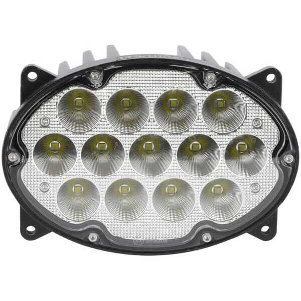 John Deere Luz de trabajo LED ovalado - LA10559 - Foco de trabajo LED, 65W, 5200lm, ovalado, 10/30V, 161x110x90mm, wide flood, 1