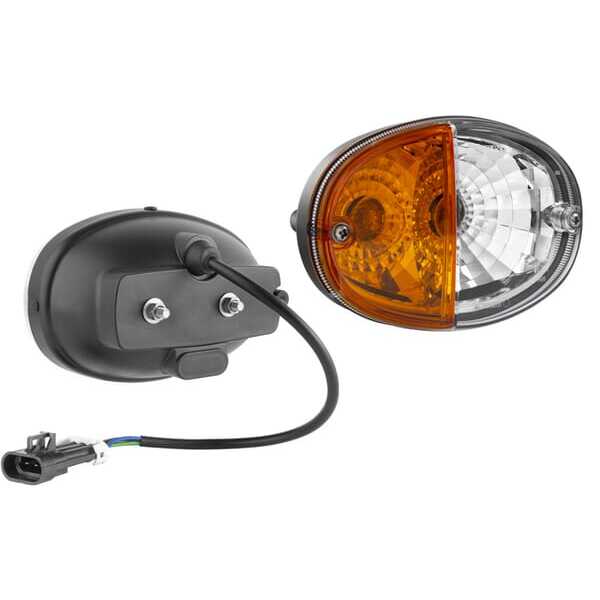 John Deere Indicador de control - LT348464 - Direction and position light halogen, front, right, oval, 12V, amber/white, bolt on