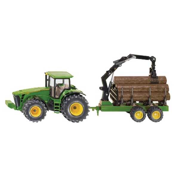 John Deere S01954 8430 con remolque para troncos - S01954 - John Deere + remolq. madera