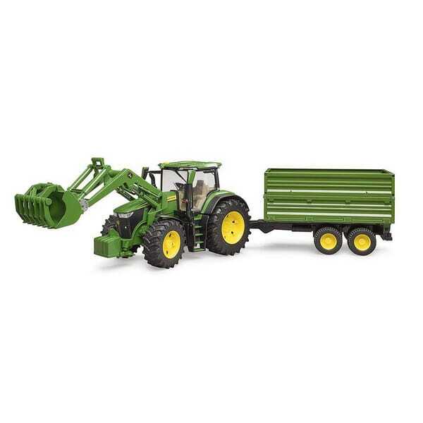 John Deere U03155 7R 350 con cargador frontal y remolque - U03155 - John Deere 7R 350 con cargador frontal y remolque